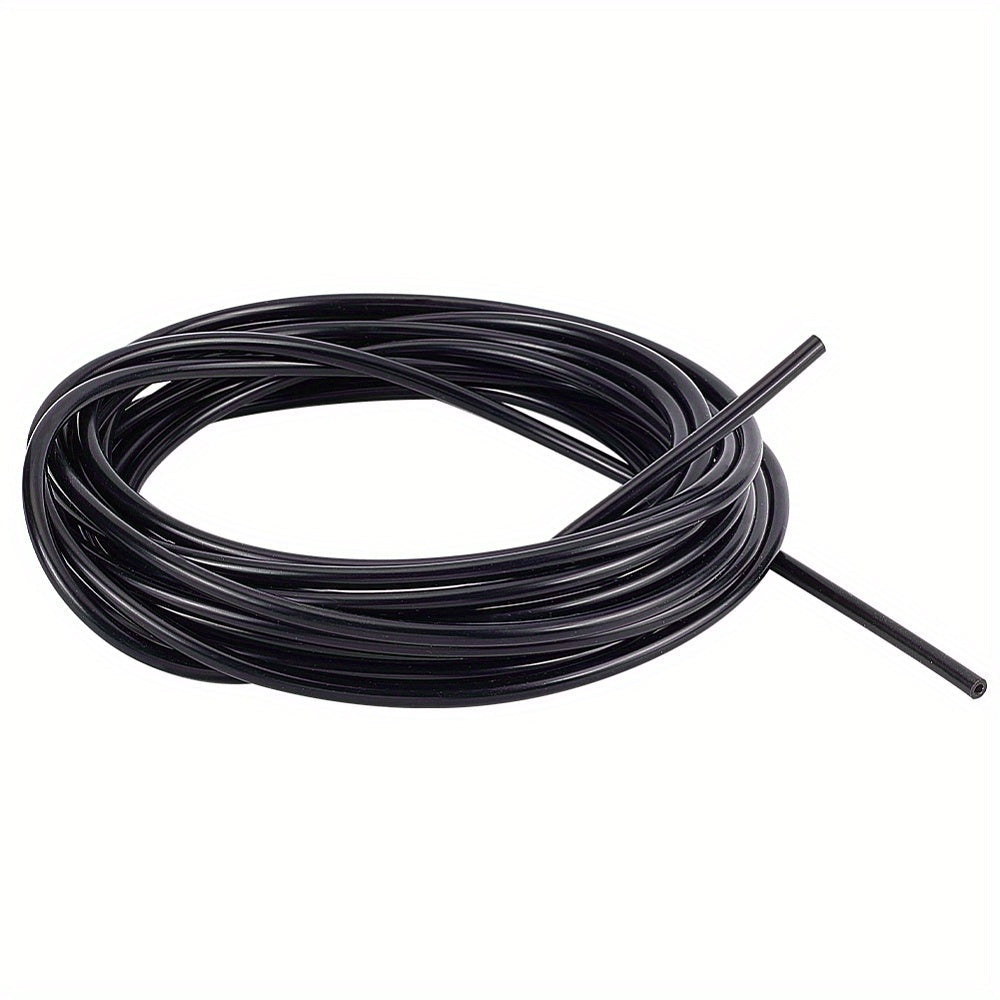 Get the 16.4 Feet Black Vacuum Hose with 5/32 inch (4mm) High Temperature Silicone Tubing. Perfect for Automotive and Pipeline use, this kit includes a 1/12 inch (2mm) Inner Diameter Vacuum Tube and Vacuum Line.