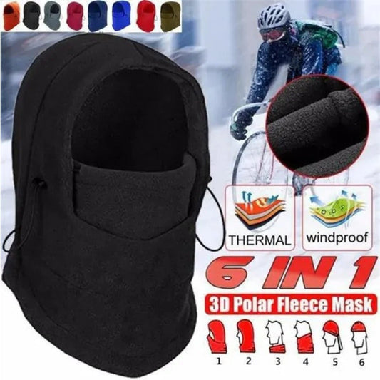 Waterproof Thermal Fleece Balaclava Hat Hooded Neck Warmer perfect for Hiking, Great Gift Idea