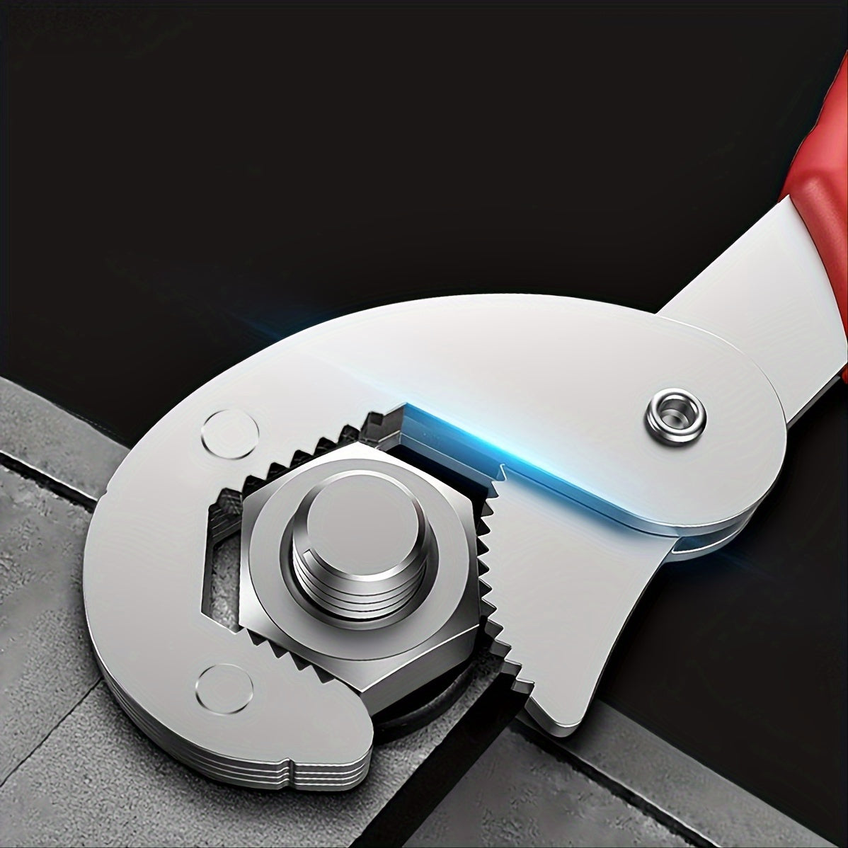 Adjustable wrench with multiple functions for indoor and outdoor repairs.