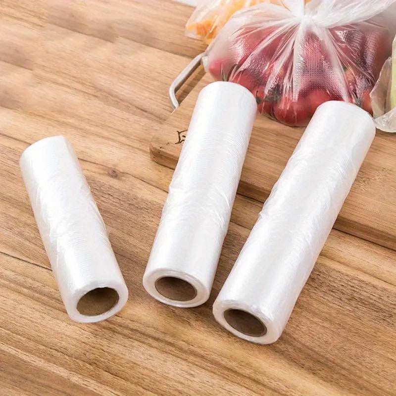 Keep your food fresh on-the-go with 100 leak-proof fresh-keeping bags! These portable disposable shopping bags are perfect for storing produce and other kitchen supplies. Say goodbye to spoiled food with these reusable plastic storage bags.