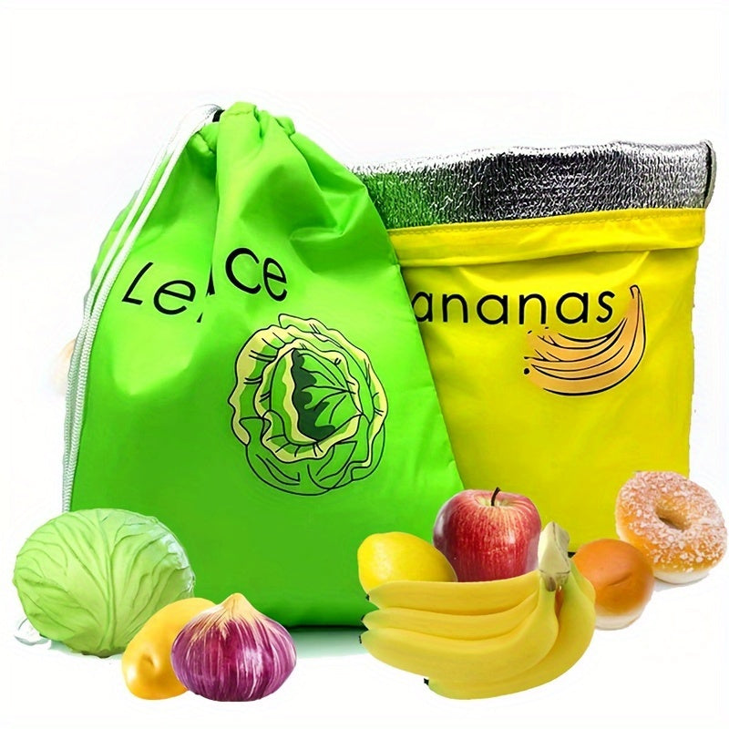 Ripening Bag for Bananas and Lettuce - Durable, Washable, and Food-Safe. Lightweight plastic storage bag perfect for preserving fresh produce. A must-have kitchen essential for keeping your bananas fresh.