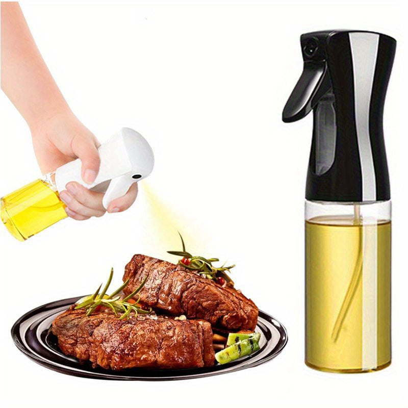 Oil Spray Bottle Kitchen Cooking Olive Oil Dispenser Camping BBQ Baking Vinegar Soy Sauce Sprayer Containers 300ml, Multipurpose Oil Dispenser Bottle Sprayer for Air Fryer, Salad, Grilling, and Frying Kitchen Accessories