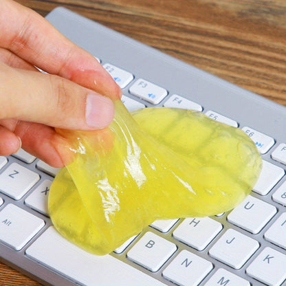 Clean your car, laptop keyboard, and home with dust cleaning gel mud clay.