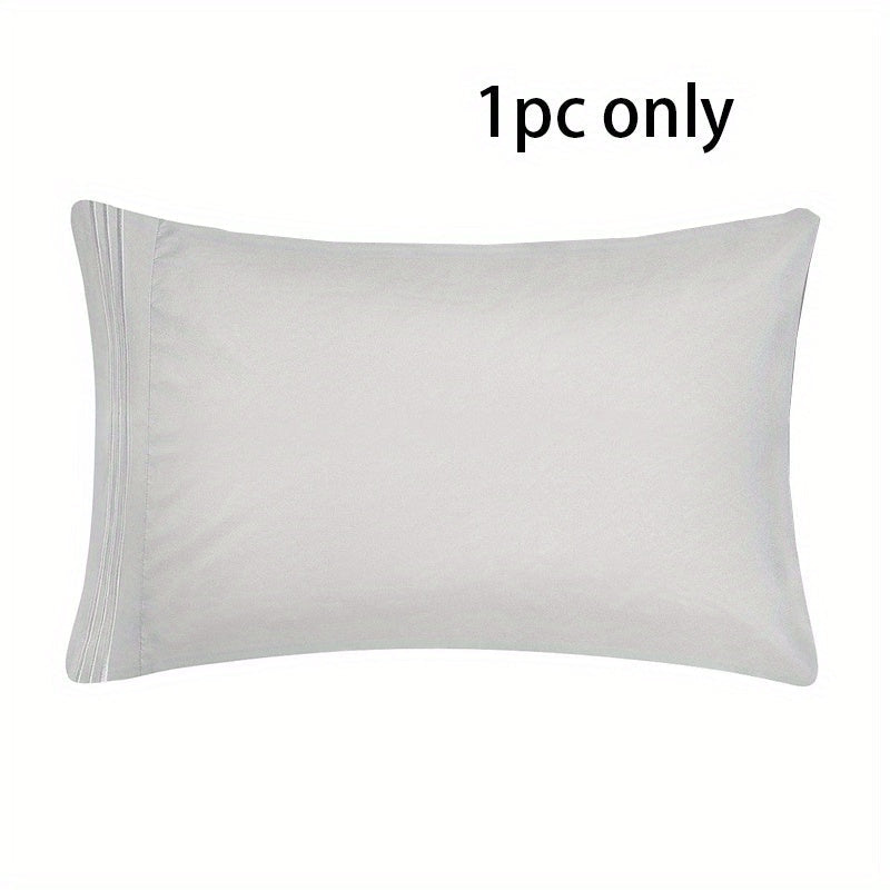 1 piece of Fashion Embroidered Brushed Polyester Pillowcases with Super Soft and Cozy Solid Color Pillow Cover. Features wrinkle, fade, and stain resistant properties with an envelope closure for easy use. Perfect for bed pillow cases.