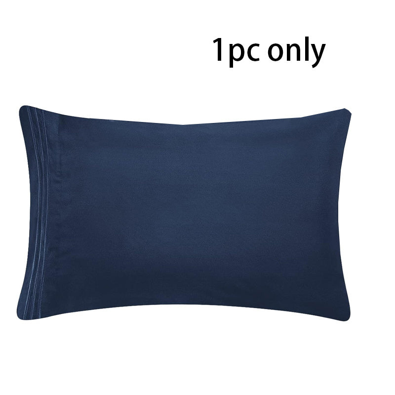 1 piece of Fashion Embroidered Brushed Polyester Pillowcases with Super Soft and Cozy Solid Color Pillow Cover. Features wrinkle, fade, and stain resistant properties with an envelope closure for easy use. Perfect for bed pillow cases.