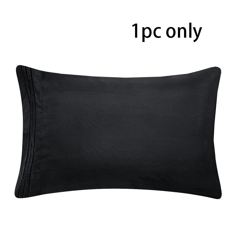 1 piece of Fashion Embroidered Brushed Polyester Pillowcases with Super Soft and Cozy Solid Color Pillow Cover. Features wrinkle, fade, and stain resistant properties with an envelope closure for easy use. Perfect for bed pillow cases.