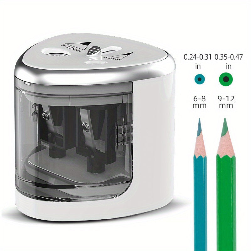 Electric dual-hole pencil sharpener for students with powerful pen Turner.