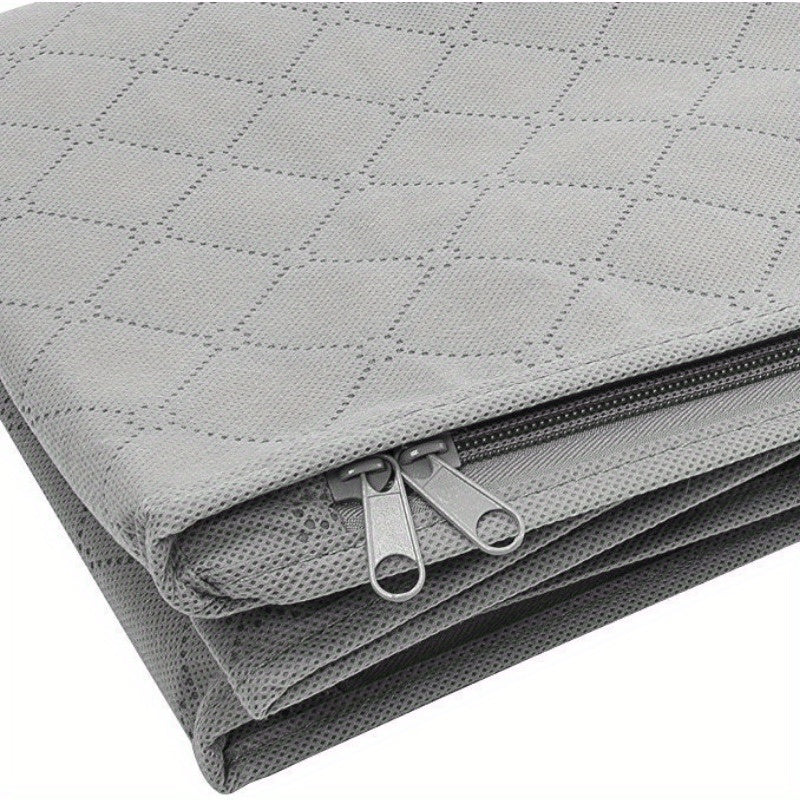 Folding Storage Box for Organizing Quilts and Clothes in Non-Woven Wardrobe, Sealed for Dust Proof Storage