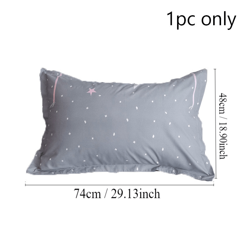 Luxurious Brushed Polyester Pillowcase featuring Stylish Crown, Avocado, Strawberry, and Star Designs - Resistant to Wrinkles, Fading, and Stains, with Envelope Closure - Size: 48.01x73.99cm