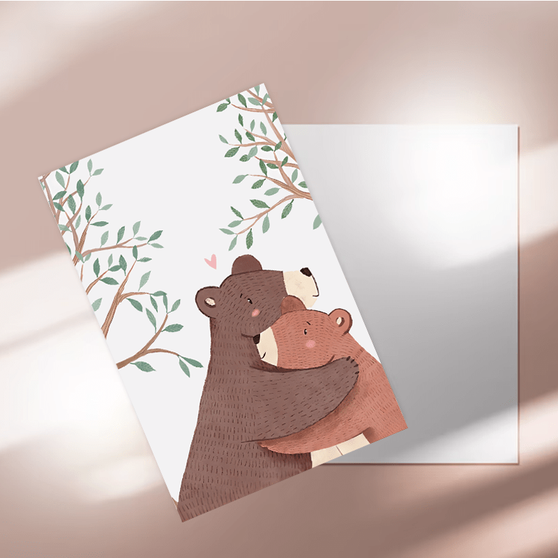 Cute Mama Bear Funny Mother's Day Greeting Card - Perfect for Mum's Birthday or Eid Al-Adha Mubarak!