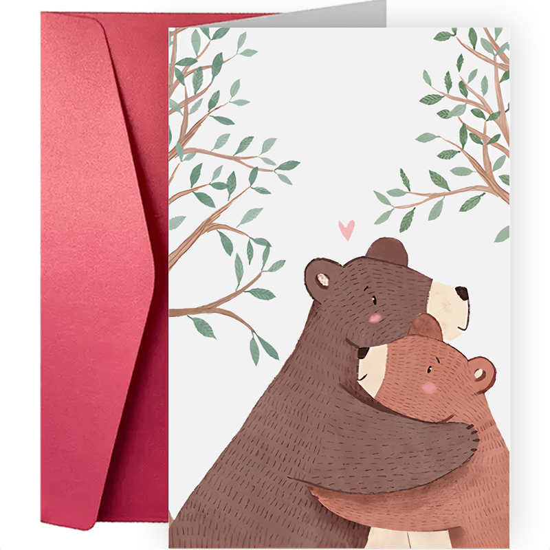 Cute Mama Bear Funny Mother's Day Greeting Card - Perfect for Mum's Birthday or Eid Al-Adha Mubarak!