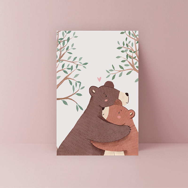 Cute Mama Bear Funny Mother's Day Greeting Card - Perfect for Mum's Birthday or Eid Al-Adha Mubarak!