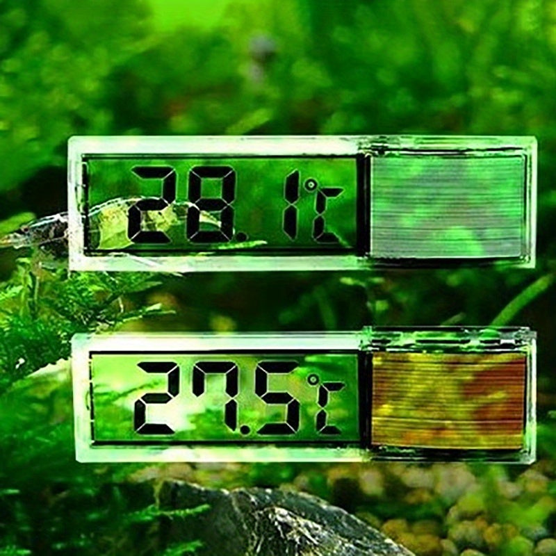 Electronic LCD Digital Aquarium Thermometer accurately measures fish tank temperature for real-time monitoring of the aquarium environment.