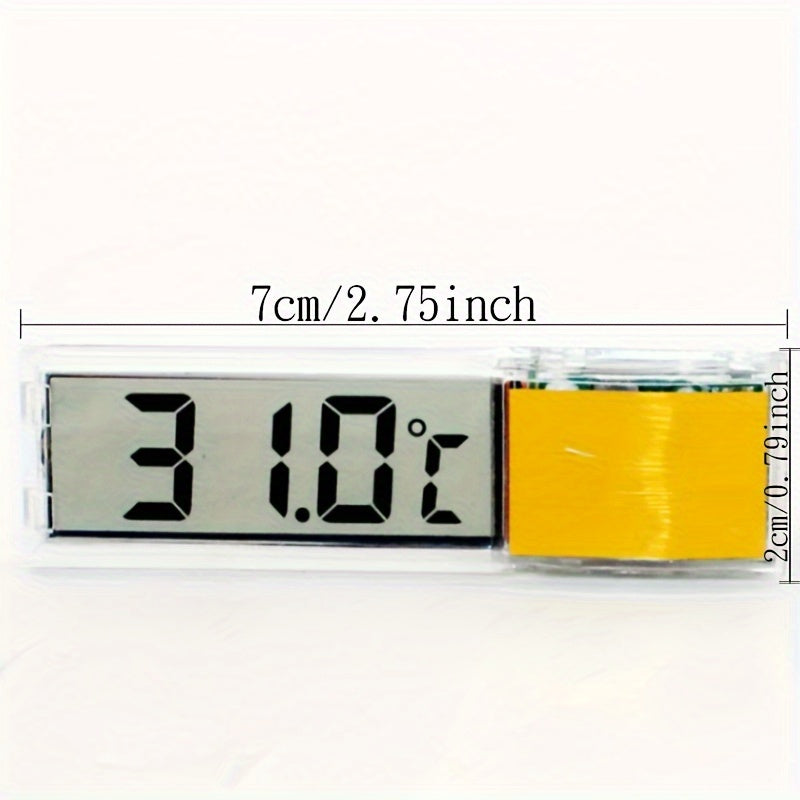 Electronic LCD Digital Aquarium Thermometer accurately measures fish tank temperature for real-time monitoring of the aquarium environment.