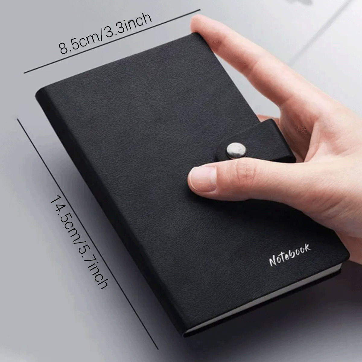 A6 Week Planner Mini Notebook with PU Cover and 80gsm Thickened Lined Paper - Ideal for Travel, Meetings, and Daily Notes