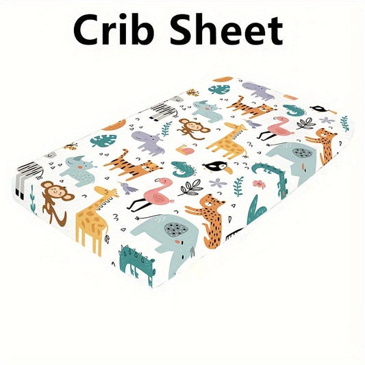 Microfiber Fitted Sheet with Animal Pattern, Ultra Soft Material, Perfect for Home or Travel - Ideal Halloween or Christmas Gift