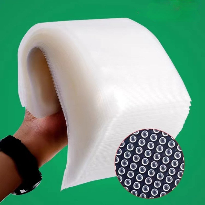 50 or 100 pieces of Textured Vacuum Food Packaging Bags, perfect for commercial evacuation storage and compression. These plastic sealing bags feature a mesh design for keeping food fresh. Ideal for household and kitchen use, these vacuum bags are