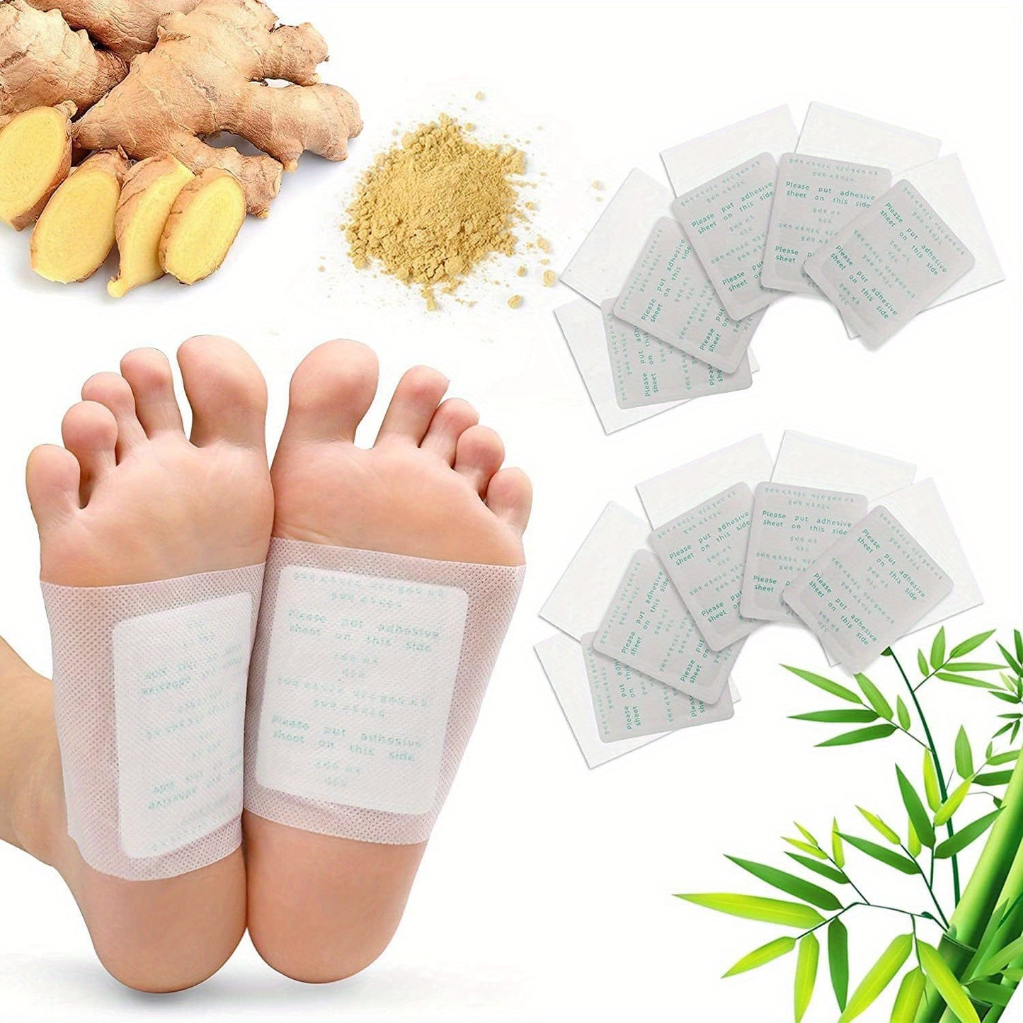 10/20pcs Foot Patch made with Natural ingredients for deep cleansing and foot care.