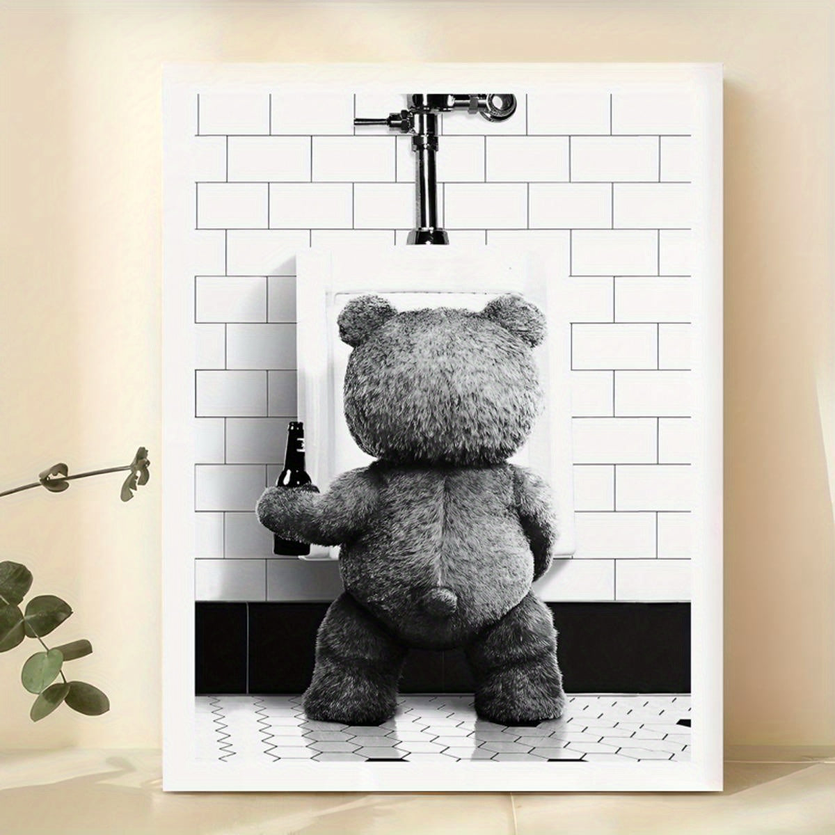 Canvas poster featuring Ted movie, funny artwork for walls in living room or bedroom, home decor without frame.