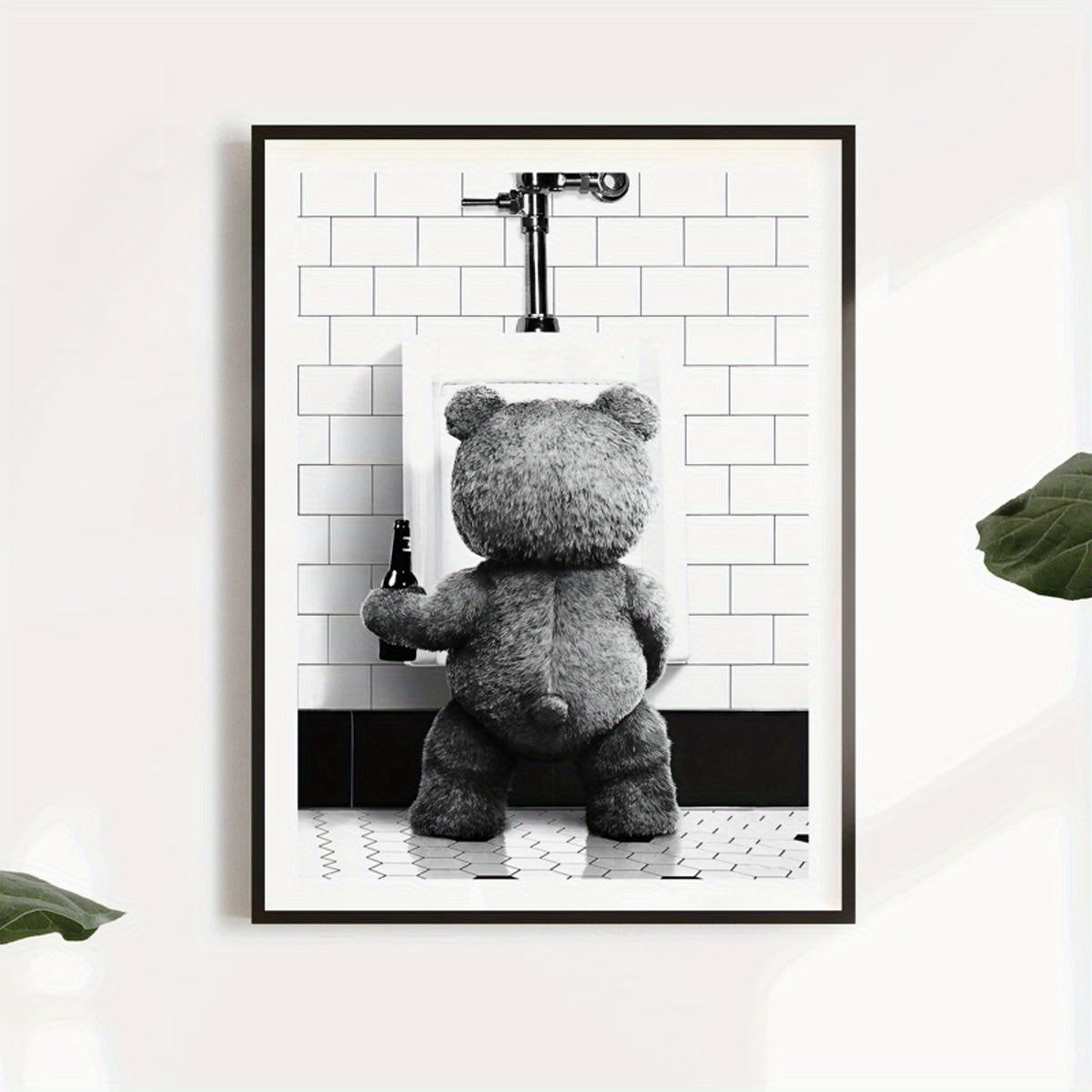 Canvas poster featuring Ted movie, funny artwork for walls in living room or bedroom, home decor without frame.