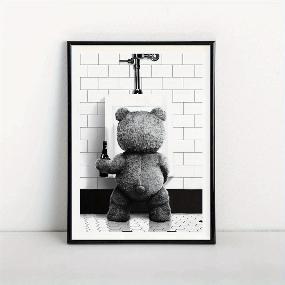 Canvas poster featuring Ted movie, funny artwork for walls in living room or bedroom, home decor without frame.