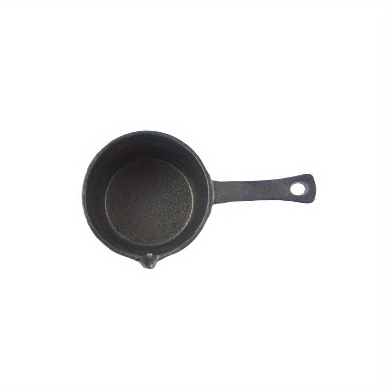 Multi-functional Mini Cast Iron Basting Pot - Already Seasoned, Durable for Grilling & Baking | Convenient Butter Warmer with Handle for Any Stovetop | Ideal for Home Cooks & Professional Kitchens