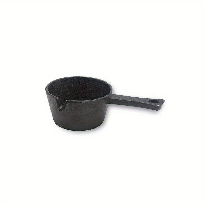 Multi-functional Mini Cast Iron Basting Pot - Already Seasoned, Durable for Grilling & Baking | Convenient Butter Warmer with Handle for Any Stovetop | Ideal for Home Cooks & Professional Kitchens