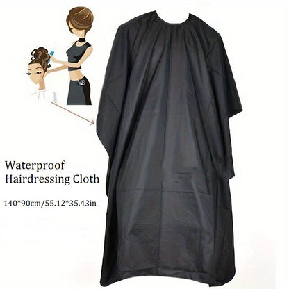 Waterproof hair cutting gown for professionals, durable and comfortable apron for styling and cutting hair.