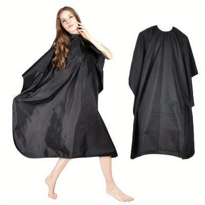 Waterproof hair cutting gown for professionals, durable and comfortable apron for styling and cutting hair.