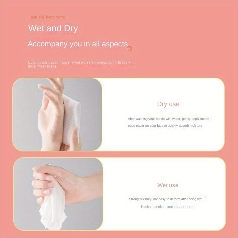 Soft disposable face towels by LattBy are ideal for removing makeup and cleansing your face, suitable for wet or dry use.