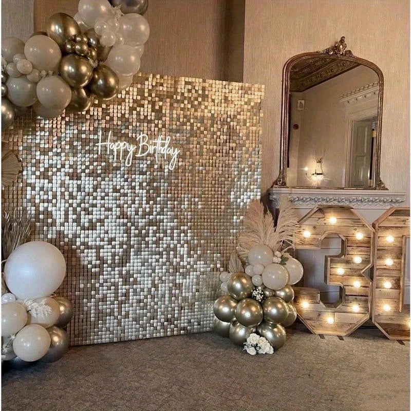 Sequin party curtain: ideal for birthdays, weddings, and baby showers