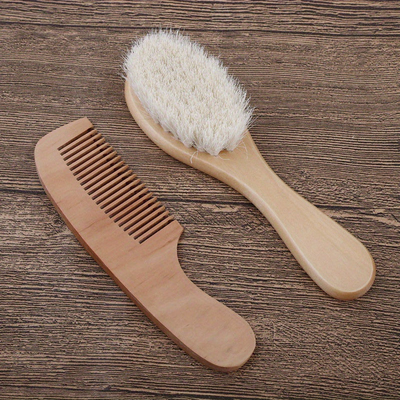 Combining both a wooden brush and soft hair comb, this portable head massager is perfect for a relaxing and cute hair bath experience.