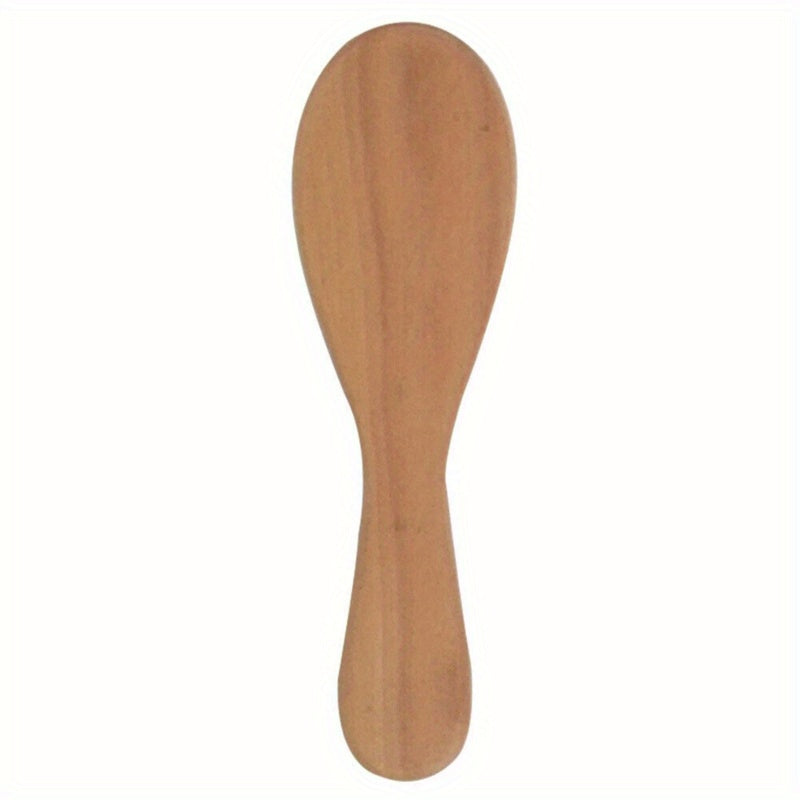 Combining both a wooden brush and soft hair comb, this portable head massager is perfect for a relaxing and cute hair bath experience.