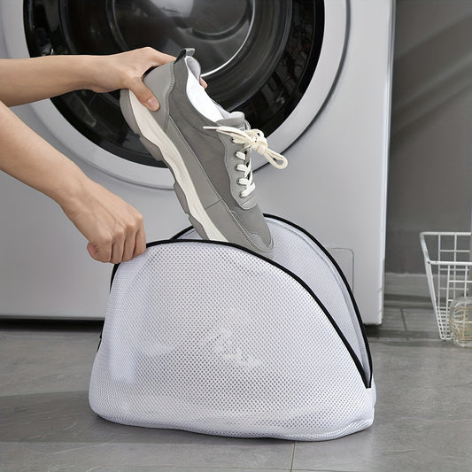 1pc Durable Shoe Wash Bag with Machine Filter, Anti-Deformation Design, and Storage Bins for Home Organization