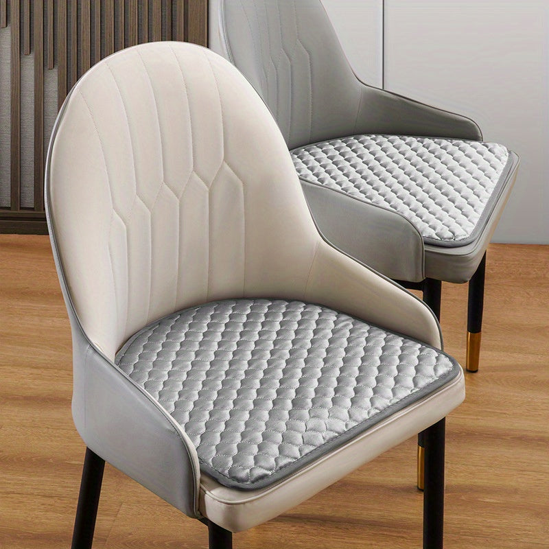 1pc Solid Color Chair Mat with Anti-slip and Anti-fouling properties, suitable for all seasons, ideal for home dining chairs.