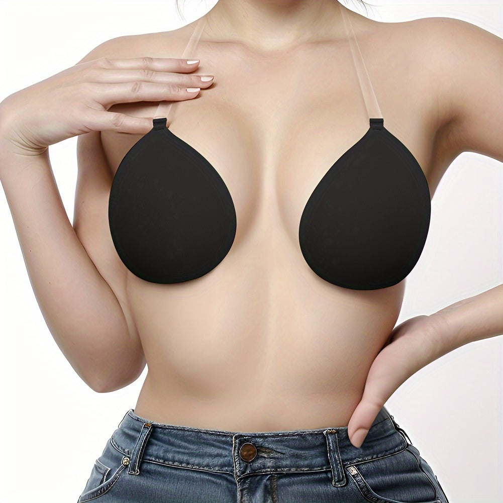 Self-adhesive nipple stickers for women to cover breasts.