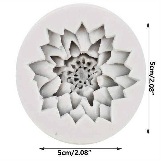 Chiroyli 3D Lotus Xrizantema gullarini yaratish uchun silikon qolip, keklarni, fondantni, to'y tortlarini va shokoladlarni bezash uchun mukammal. DIY pishirish ishqibozlari uchun ideal.