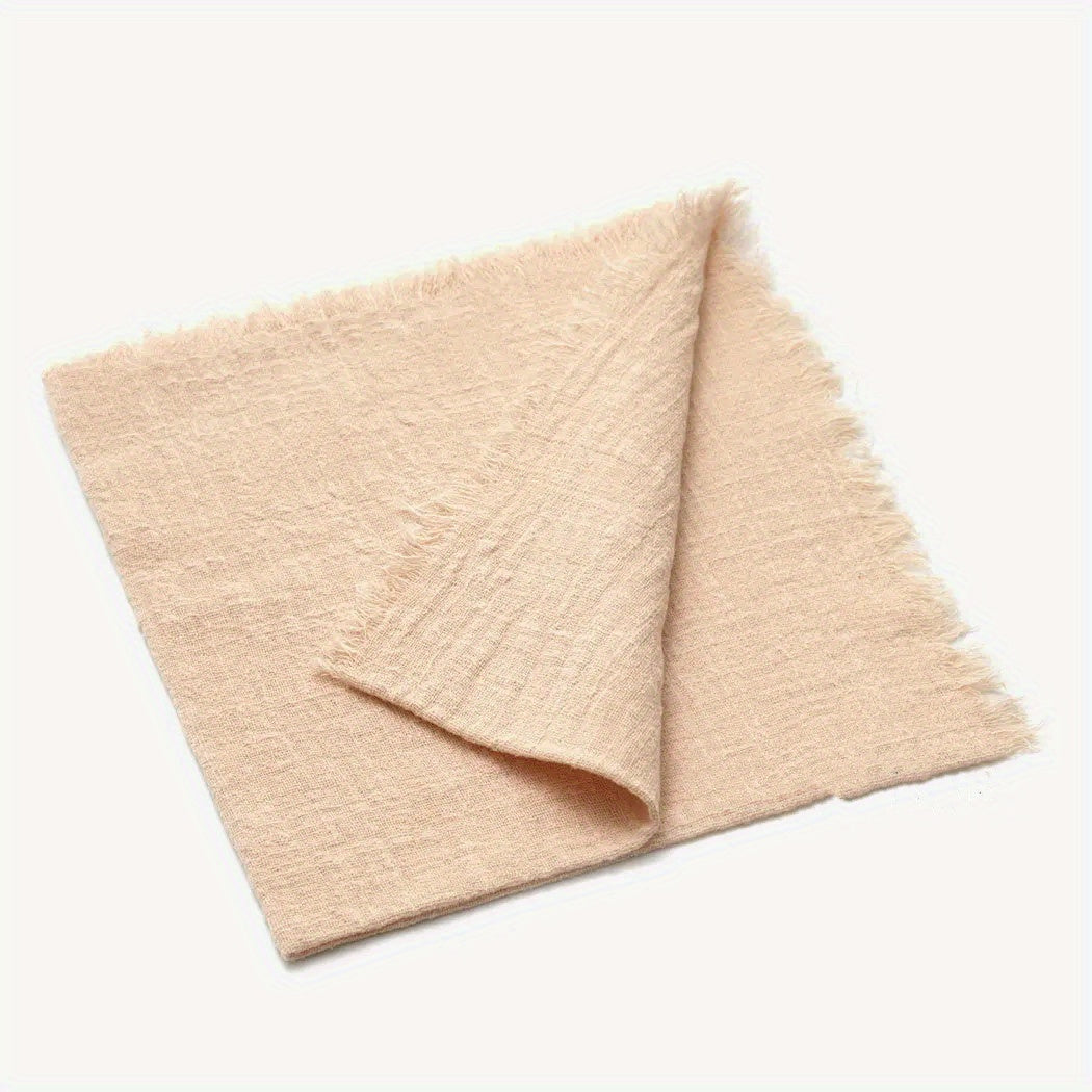 6 cotton cloth napkins (42*42cm) for wedding, gatherings, parties, and home decoration.