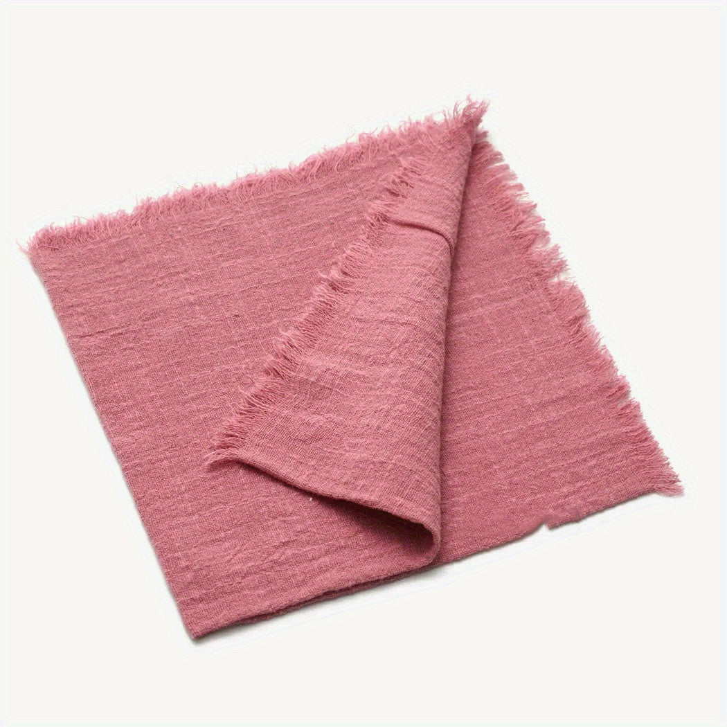 6 cotton cloth napkins (42*42cm) for wedding, gatherings, parties, and home decoration.