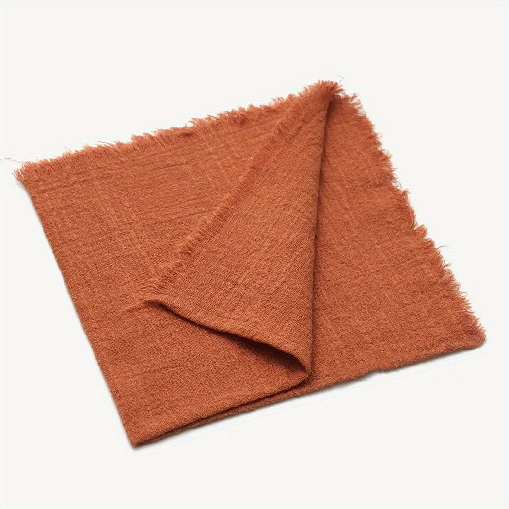 6 cotton cloth napkins (42*42cm) for wedding, gatherings, parties, and home decoration.