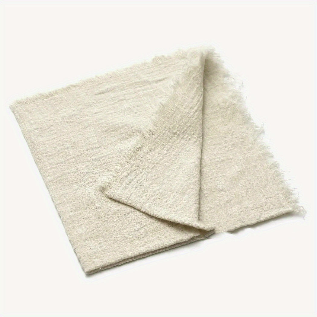 6 cotton cloth napkins (42*42cm) for wedding, gatherings, parties, and home decoration.