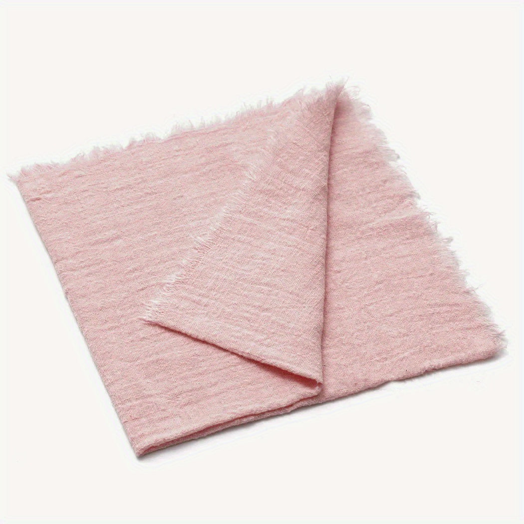 6 cotton cloth napkins (42*42cm) for wedding, gatherings, parties, and home decoration.