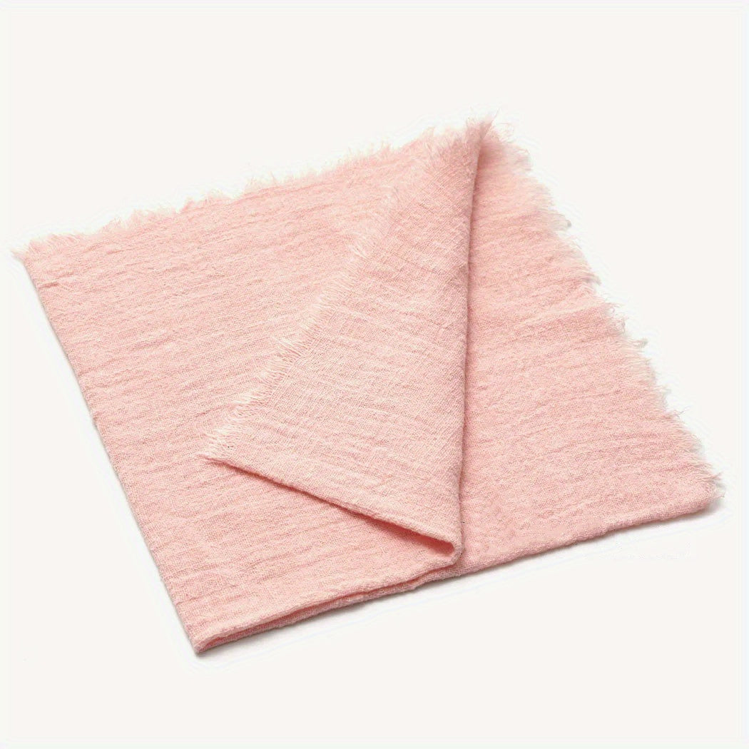 6 cotton cloth napkins (42*42cm) for wedding, gatherings, parties, and home decoration.