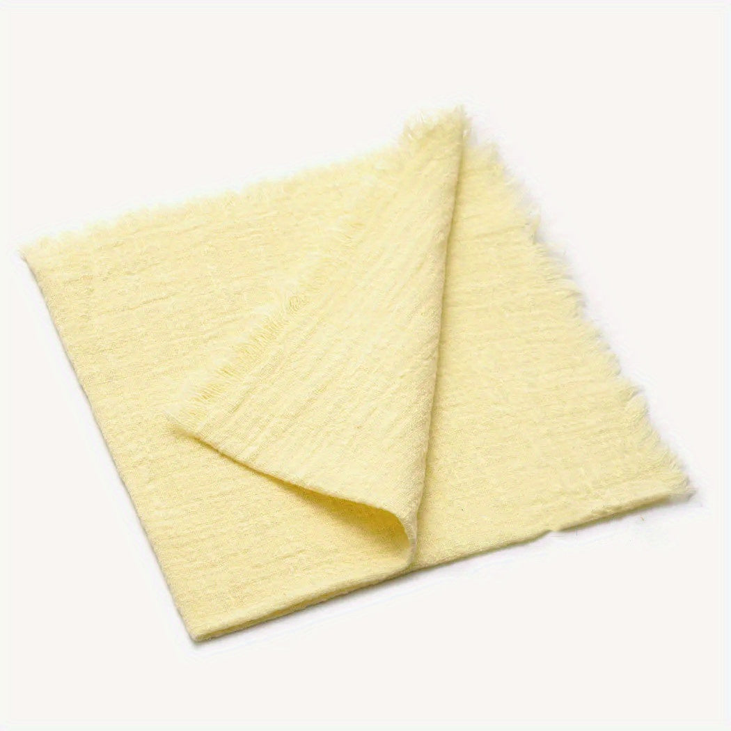 6 cotton cloth napkins (42*42cm) for wedding, gatherings, parties, and home decoration.