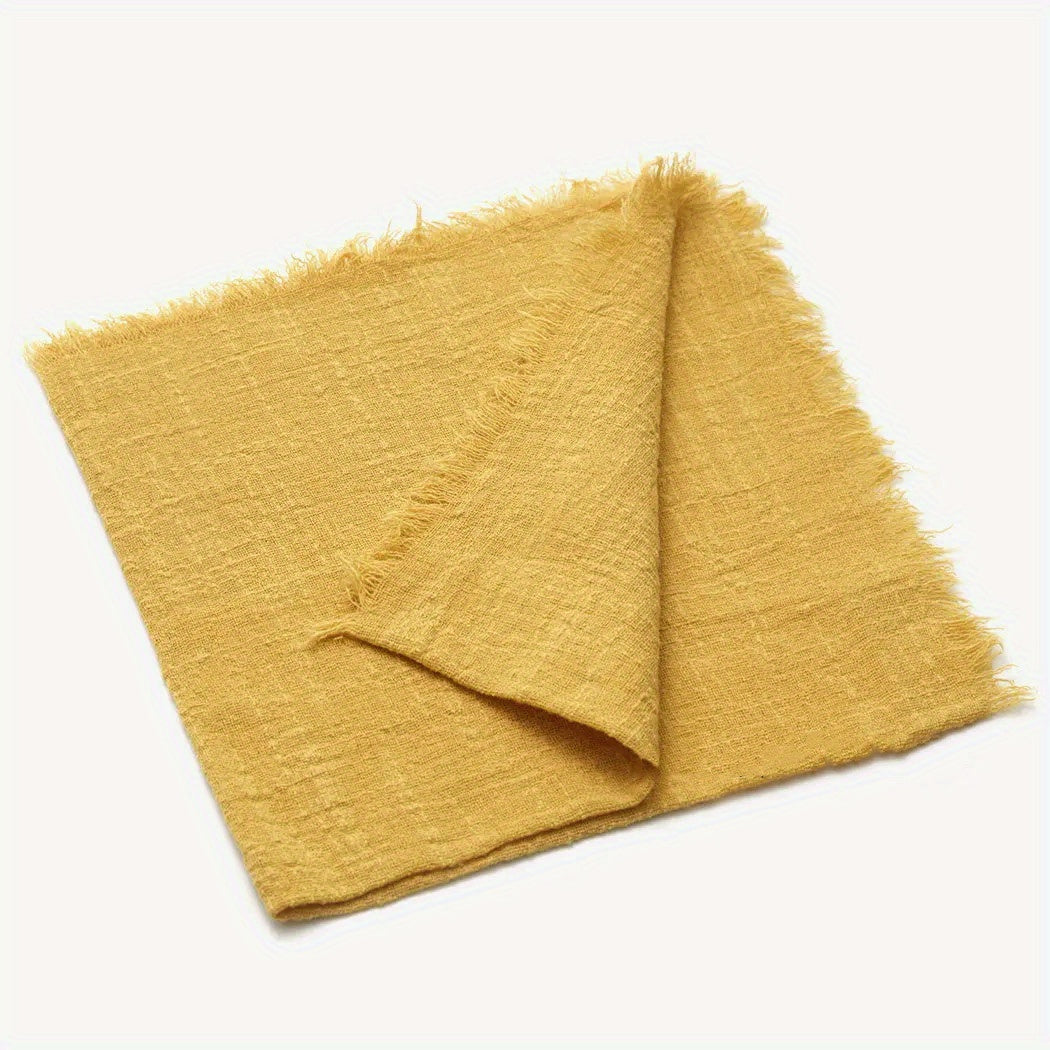 6 cotton cloth napkins (42*42cm) for wedding, gatherings, parties, and home decoration.