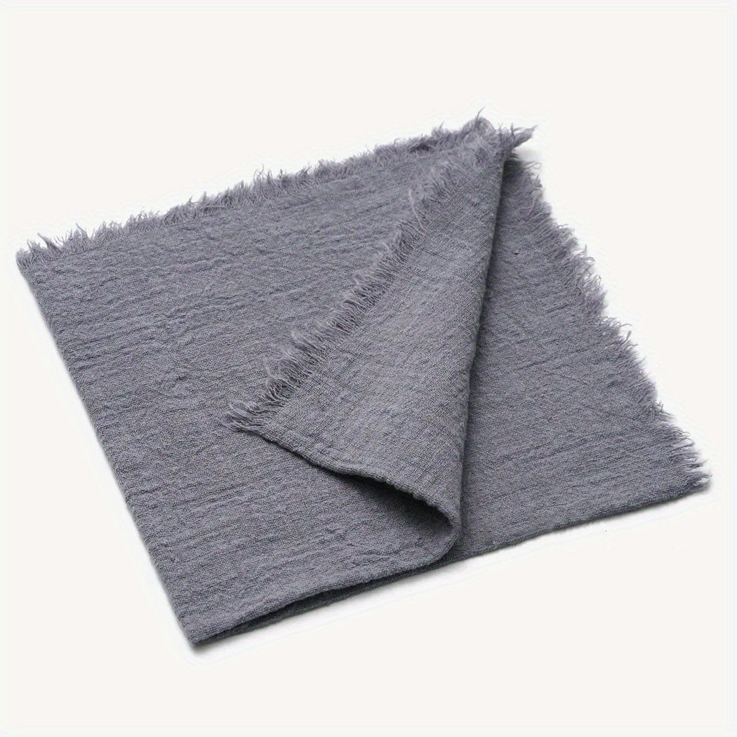 6 cotton cloth napkins (42*42cm) for wedding, gatherings, parties, and home decoration.