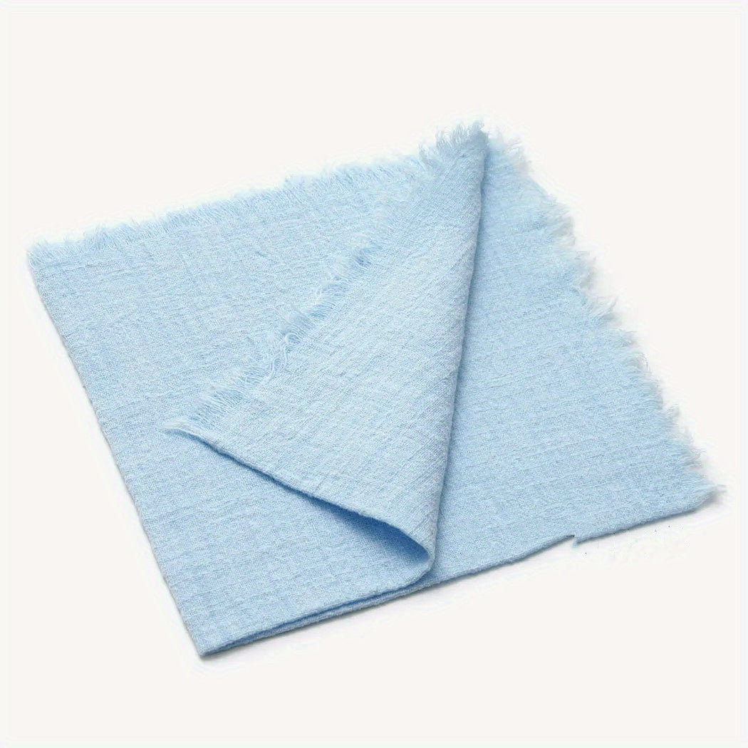 6 cotton cloth napkins (42*42cm) for wedding, gatherings, parties, and home decoration.