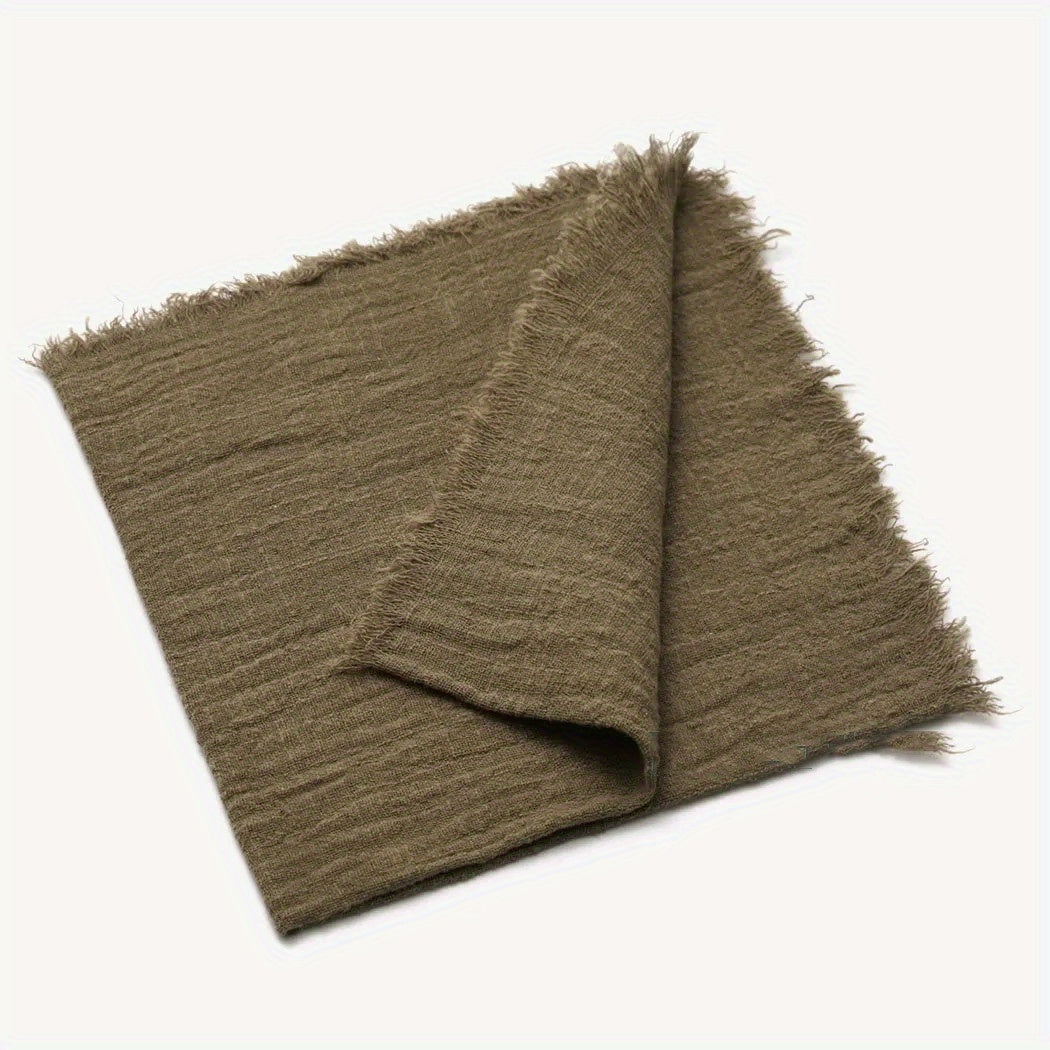 6 cotton cloth napkins (42*42cm) for wedding, gatherings, parties, and home decoration.