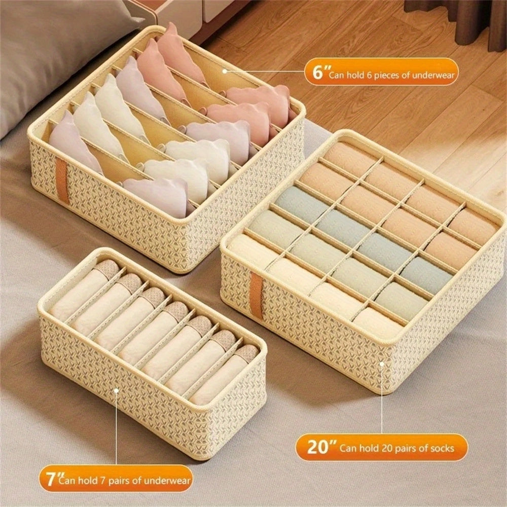 Storage Box for Underwear and Socks - Multifunctional Drawer Organizer for Household Organization