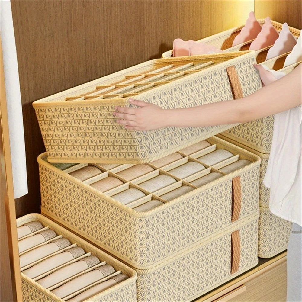 Storage Box for Underwear and Socks - Multifunctional Drawer Organizer for Household Organization